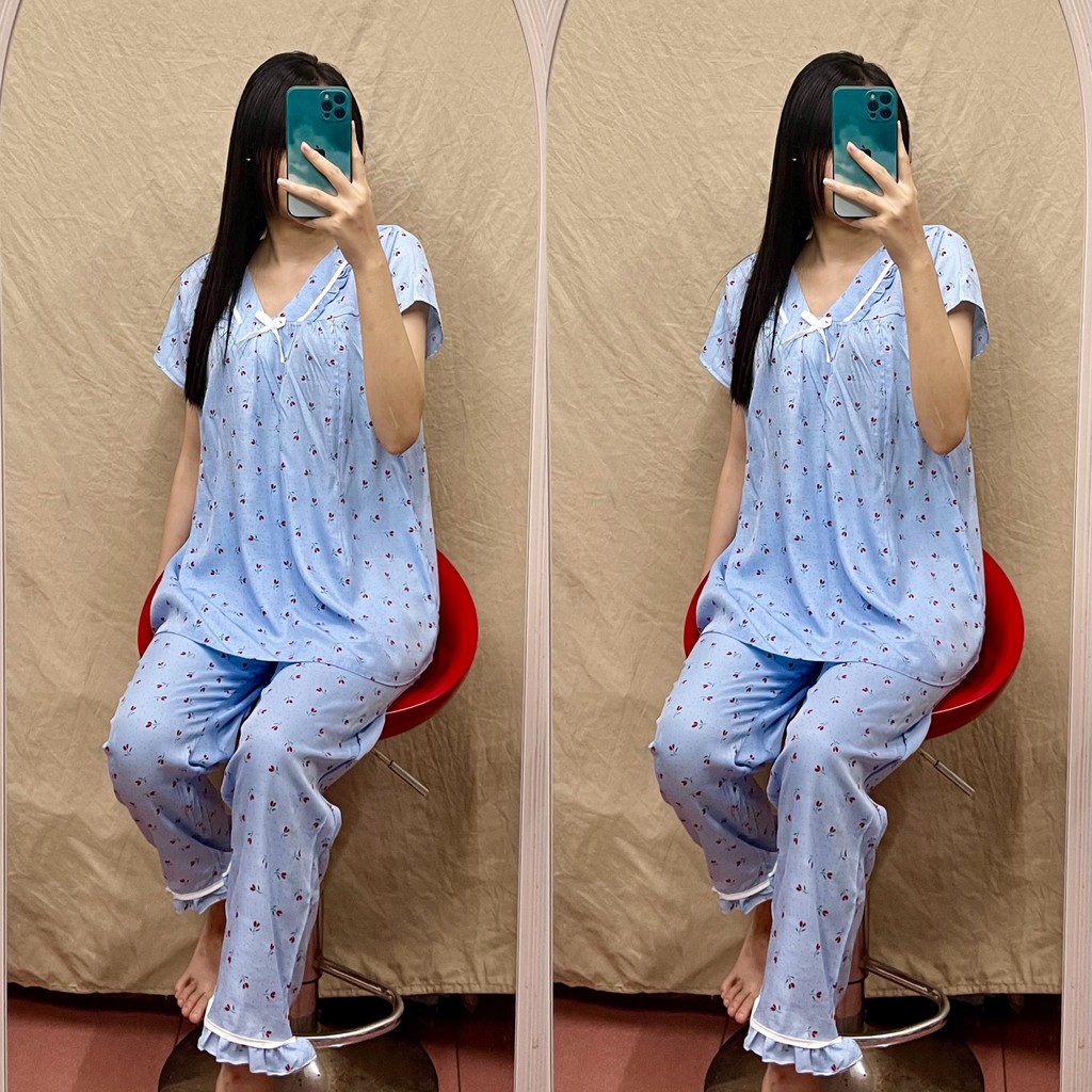 Đồ bộ bầu kết hợp sau sinh YA446 chất đẹp