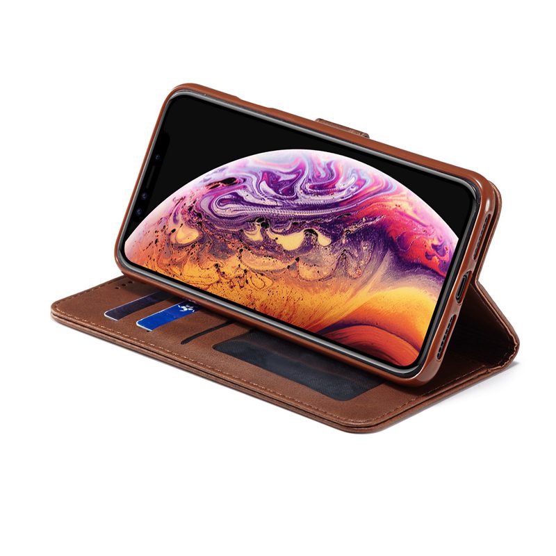 Bao da điện thoại kiểu ví gập da cho iPhone 6 6S 7 8 Plus X XR XS Max SE 2020 Iphone 11 Pro Max case