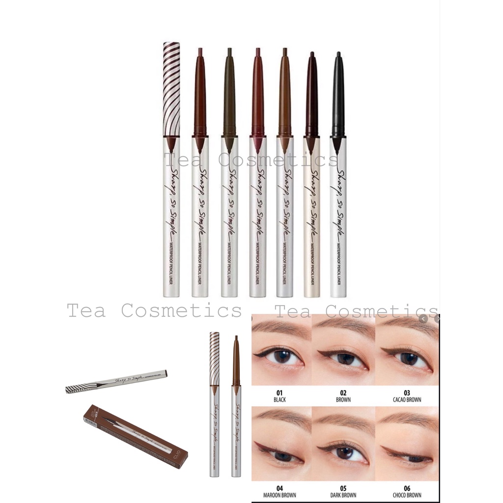Chì kẻ viền mắt CLIO SHARP SO SIMPLE WATERPROOF PENCIL LINER 0.14g