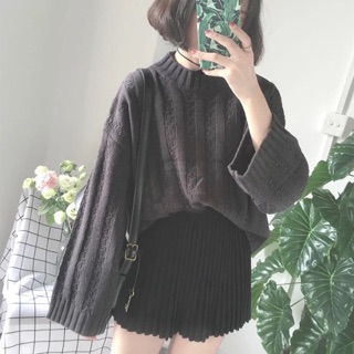 Áo len ulzzang ( có ảnh thật phía sau )