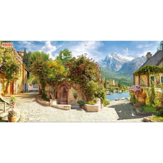 tranh dán tường trang trí quán cafe,trà sữa 3D
