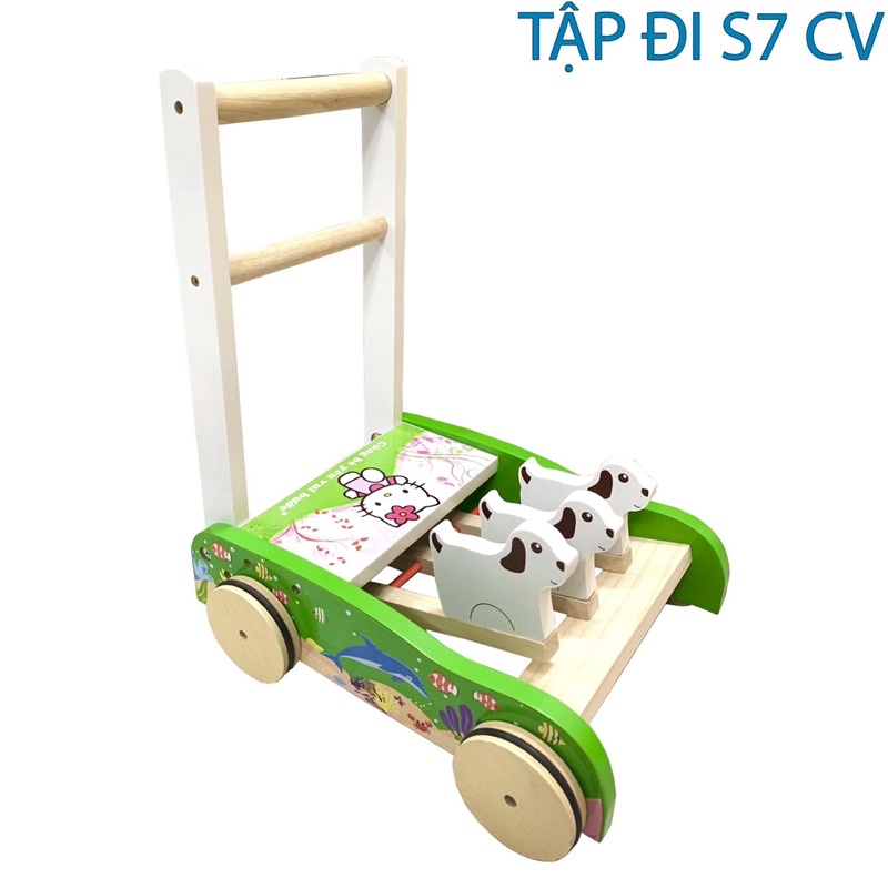 Tập đi bằng gỗ cho bé CAO CẤP