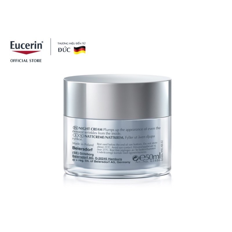 Kem Dưỡng Ngăn Ngừa Lão Hoá Eucerin Hyaluron-Filler Night Cream