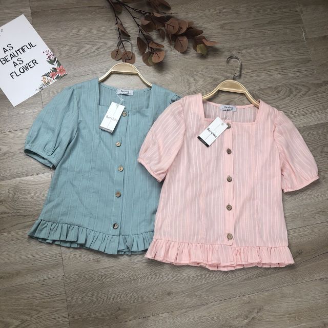 Áo sơ mi nữ kiểu màu vintage