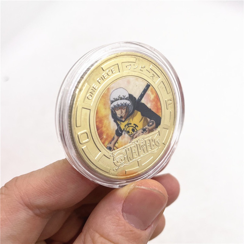 Đồng Xu Kim Loại Họa Tiết Hoạt Hình One Piece Dùng Làm Quà Tặng