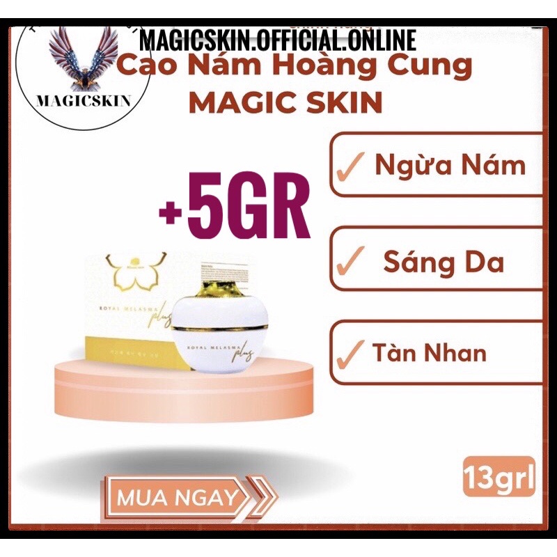(+5gr)KEM NGỪA NÁM Cốt Thông Đỏ MAGIC SKIN minisize Melasma Royal Plus