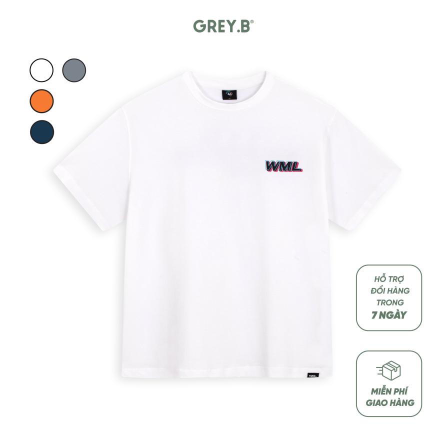 Áo Thun Tay Lỡ WML In Logo Nhỏ 100% Cotton Form Rộng Nhiều Màu Phong Cách Hàn Quốc