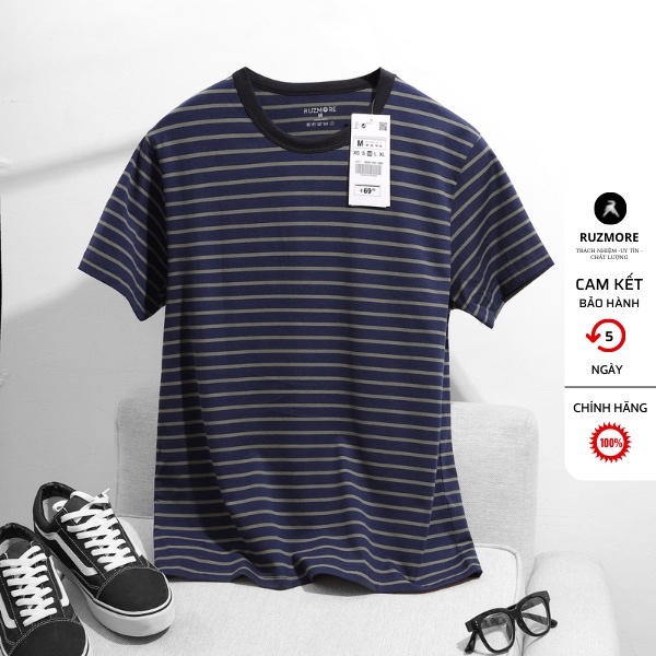 Áo Phông Cổ Tròn Pull Nam Gap Mát, Áo thun nam Cổ tròn Cao Cấp Chính Hãng Local Brand Giá Rẻ AP6 | BigBuy360 - bigbuy360.vn