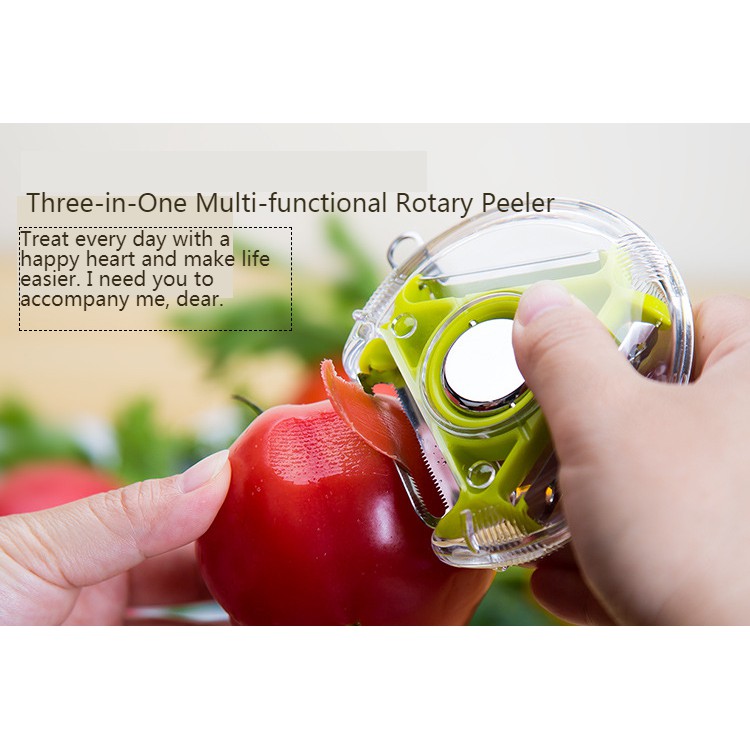 Dụng cụ cắt sợi và gọt vỏ rau củ quả / trái cây 3 trong 1 dành cho nhà bếp