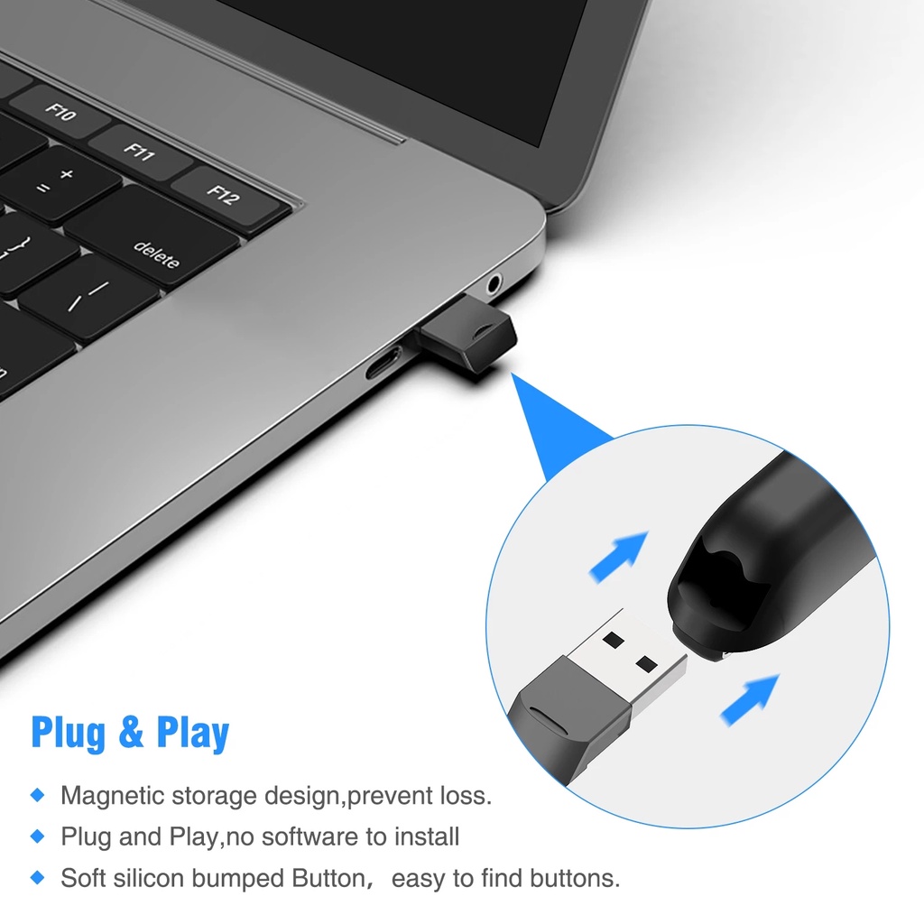 Chuột Không Dây 2.4G Kèm Điều Khiển Từ Xa Cho Máy Chiếu