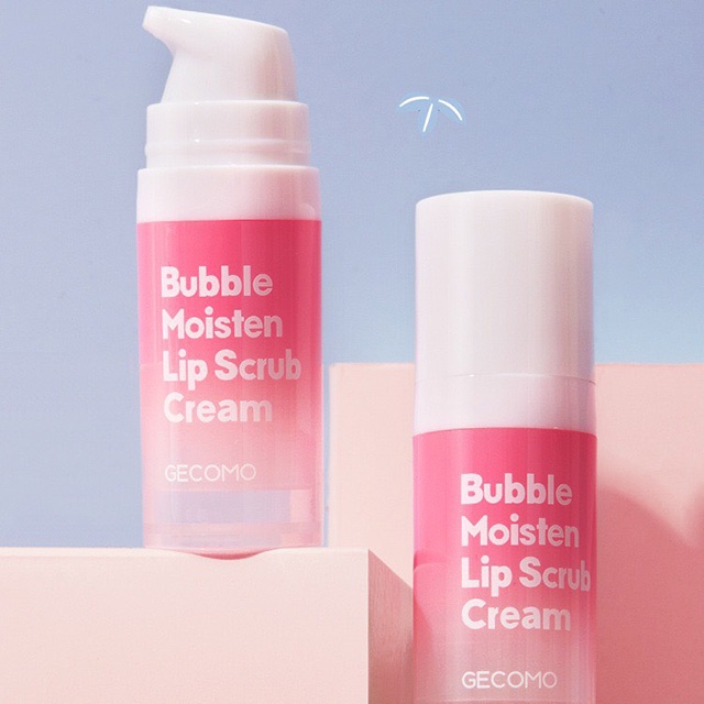 Tẩy Da Chết Làm Hồng Môi Sủi Bọt Gecomo Bubble Moisten Lip Scrub Cream Sena Beauty