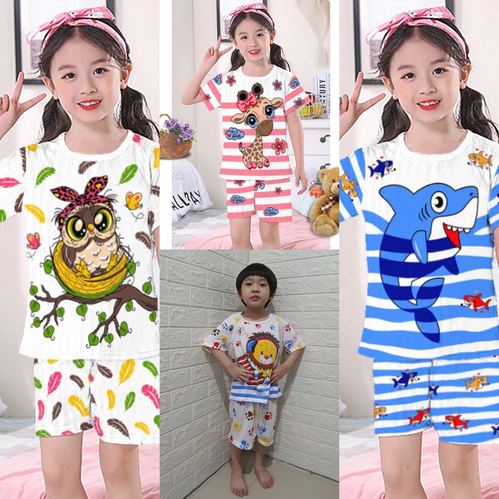 Bộ Quần Áo Thời Trang Dành Cho Bé Trai Và Bé Gái 2-7 Tuổi