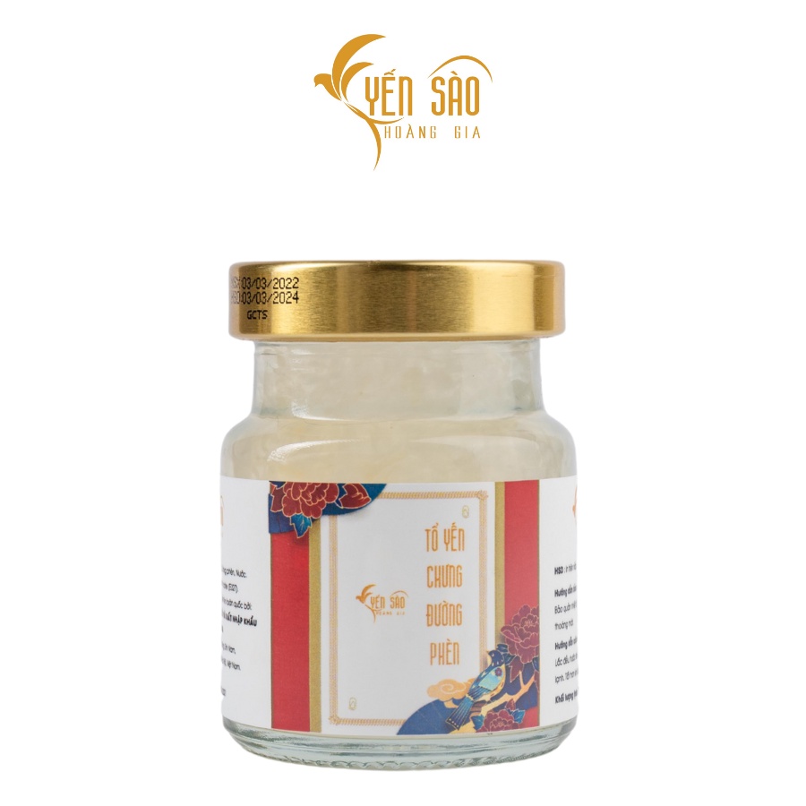 Yến Sào Hoàng Gia Set 6 hũ Tổ yến chưng nguyên chất đường phèn 70ml