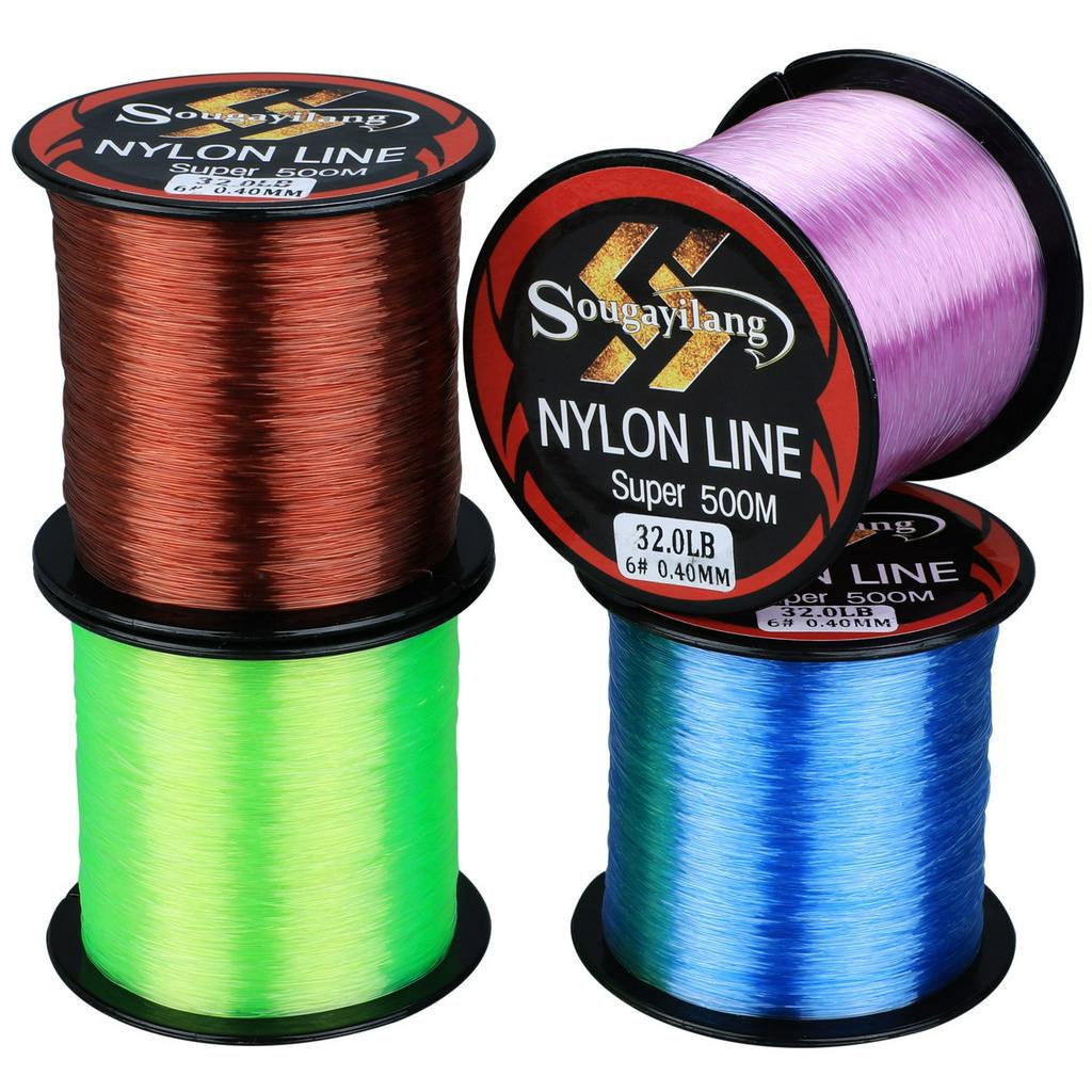 Cuộn Dây Câu Cá Sougayilang Dệt Sợi Nylon Chịu Lực 11-36.3lb 500m