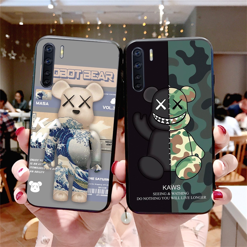 [SALE OFF] ỐP LƯNG IN HÌNH BEARBRICK CHO OPPO A91-OPPO RENO 3 CỰC CHẤT-GIÁ RẺ