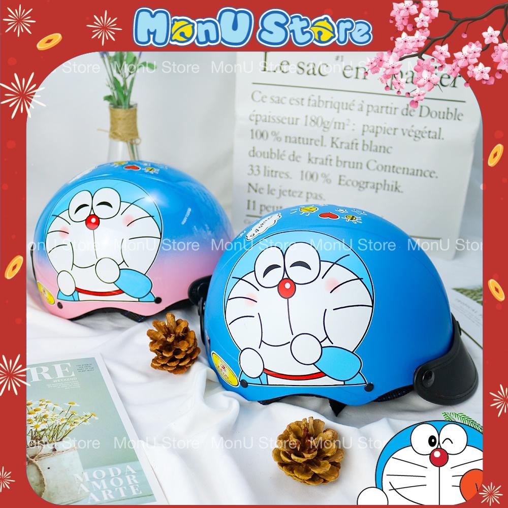 Mũ bảo hiểm nửa đầu người lớn DORAEMON DOREMON dễ thương cute MON0199