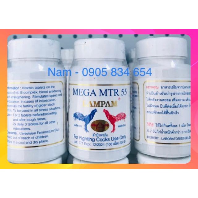 MEGA MTR 55 - THUỐC NUÔI GÀ - THÁI LAN