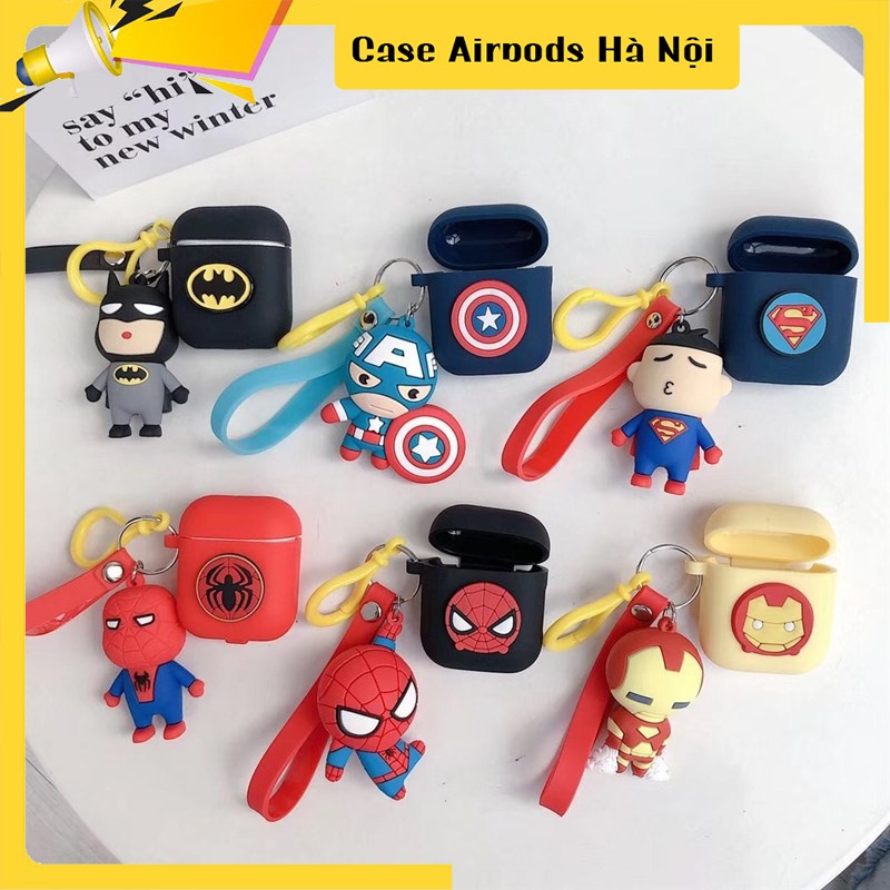 Case Airpods - Ốp Airpods 1/2/3 ( Pro ) - Avenger kèm móc