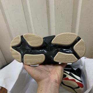 Giầy balen đen đỏ 1:1 (full box + freeship )