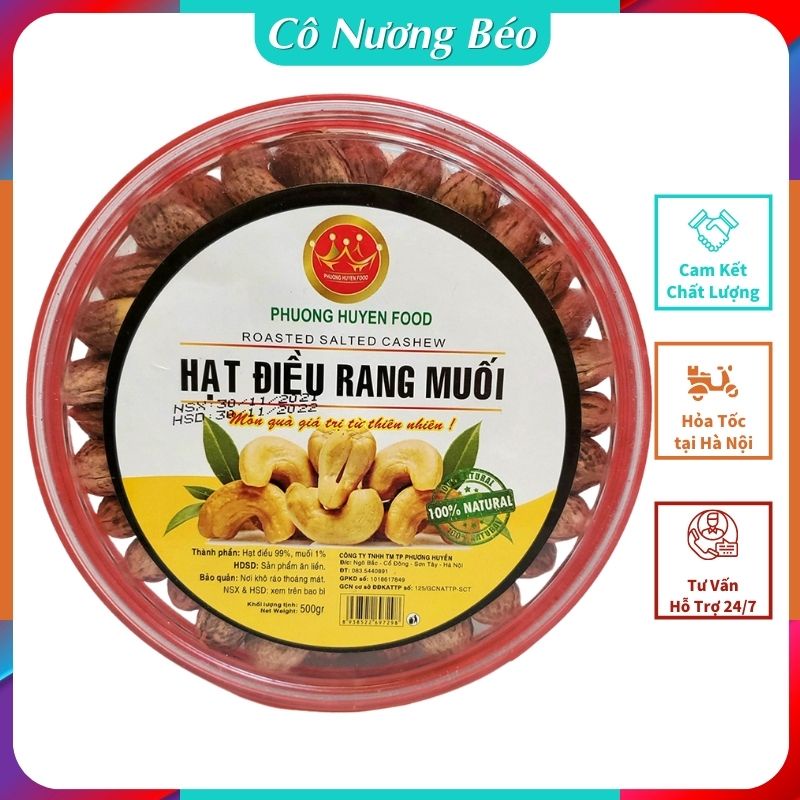 500g Hạt Điều Rang Muối nguyên hạt xếp đẹp (loại A) - bánh kẹo tết - đồ ăn vặt cô nương béo | BigBuy360 - bigbuy360.vn