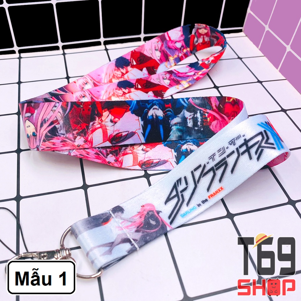 Dây đeo thẻ tên/móc khóa dây strap anime DARLING in the FRANXX