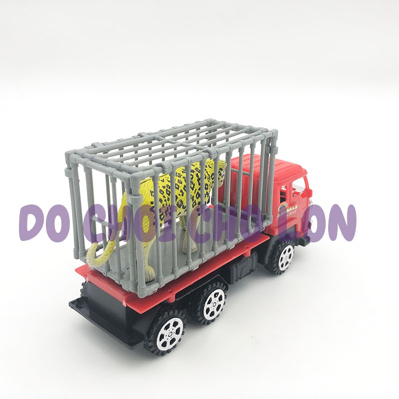 Đồ chơi xe tải chở thú 6 bánh chạy trớn YC2011