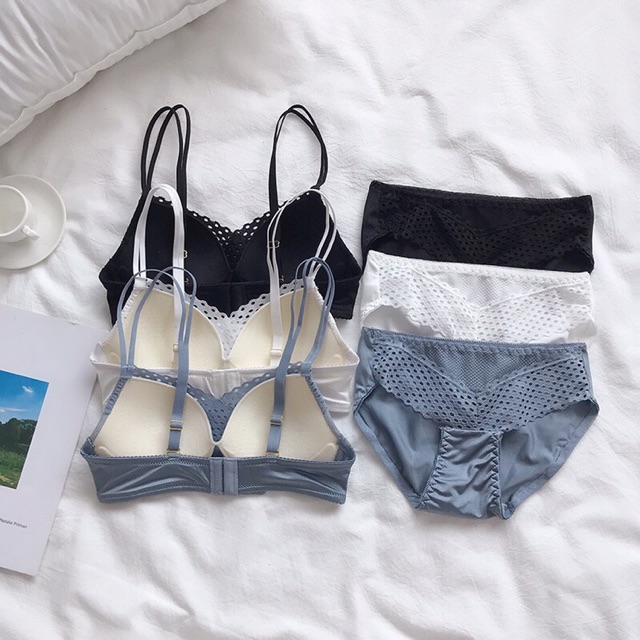 Bộ Đồ Lót Sweer Girl Nâng Ngực, Đệm Mỏng, Không Gọng 994