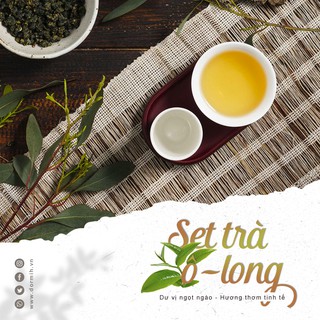 SET TRÀ Ô-long | Mix các vị trà ô-long: hương sữa, hương trái cây,...