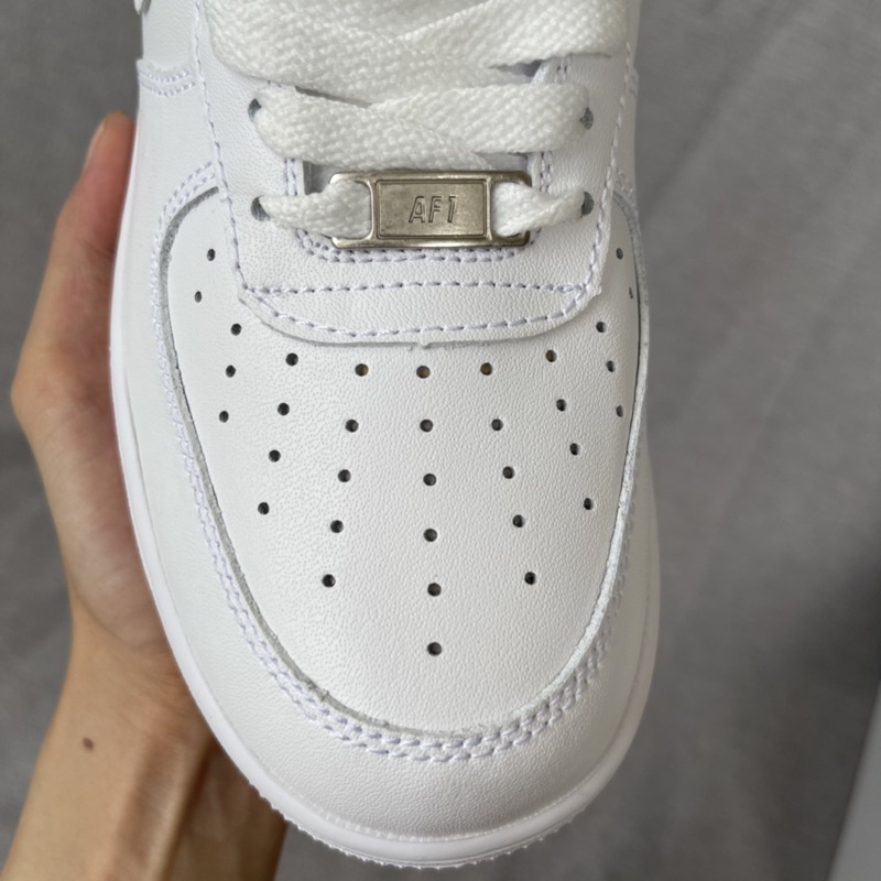 Af1 trắng full hàng cao cấp, af1 full white cao cấp, giày thể thao sneaker nam nữ, lót CODE