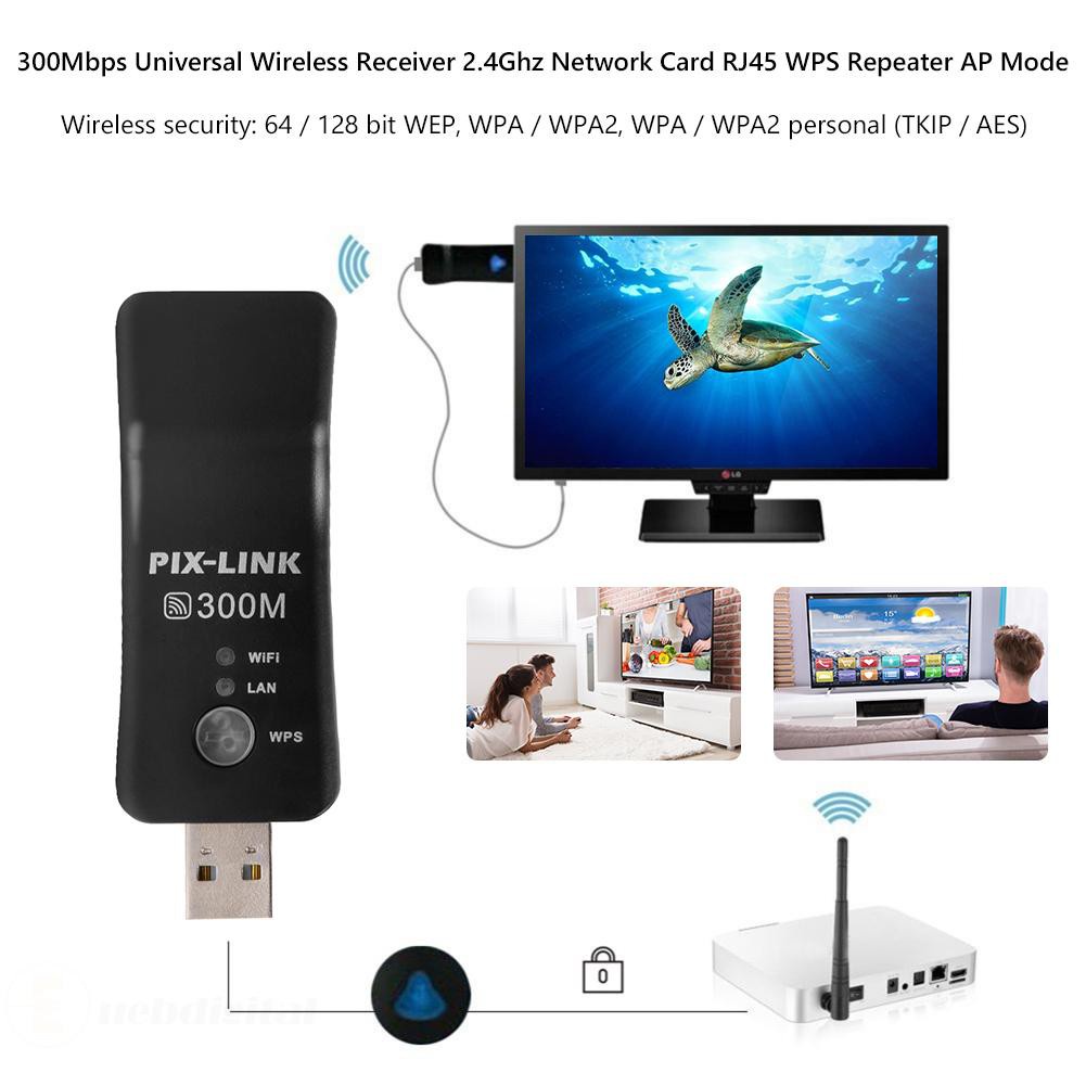 Usb Kết Nối Mạng Không Dây 300mbps Rj45 Wps | BigBuy360 - bigbuy360.vn