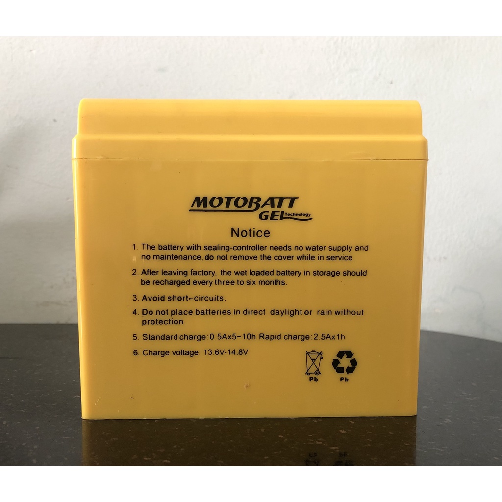 Bình ắc quy 12V MOTOBATT MTZ6S, 12V - 5Ah dùng cho Winner, Lead 125, AB 125/150, SH Mode, SH Việt 125/150