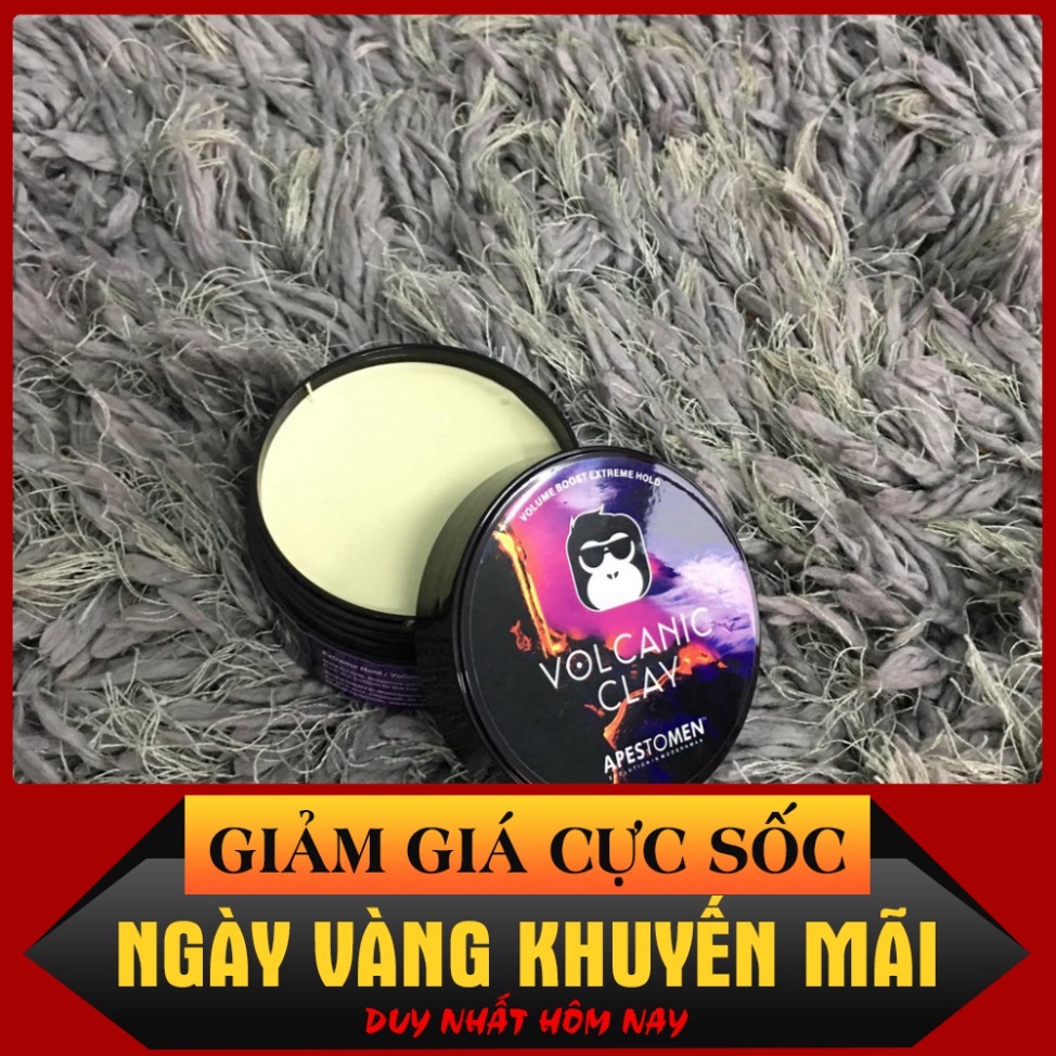 [GIẢM GIÁ MẠNH] 💥[Free-Ship]Sáp Vuốt Tóc Nam Nữ Volcallic CLAY tạo kiểu giữ nếp giá rẻ chính hãng(Bản Đen)