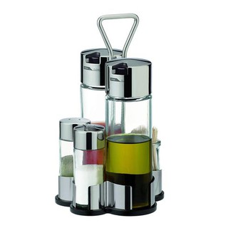 Bộ đựng giấm, dầu, muối, tiêu tescoma t650356 6 in 1