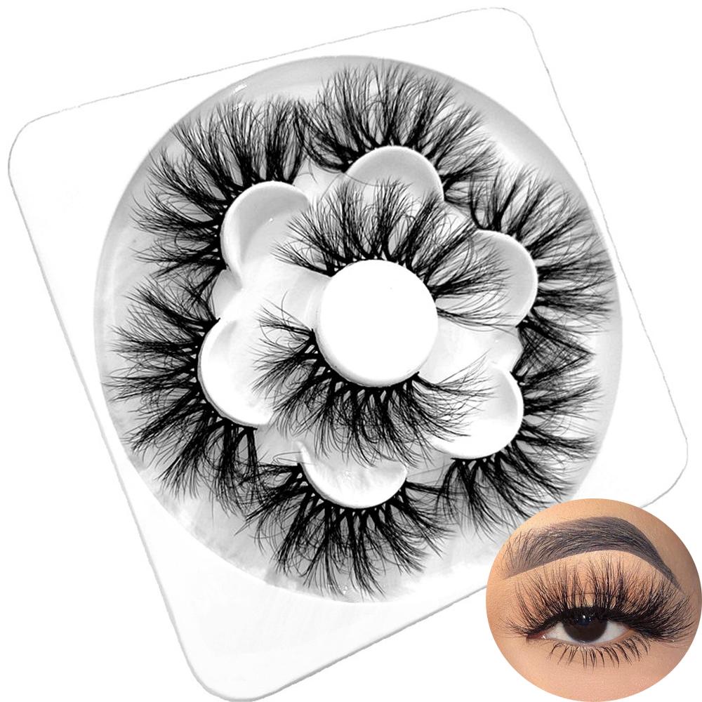 EUCA Set 4 Cặp Lông Mi Giả Dày Dài Handmade EUCA SKONHED