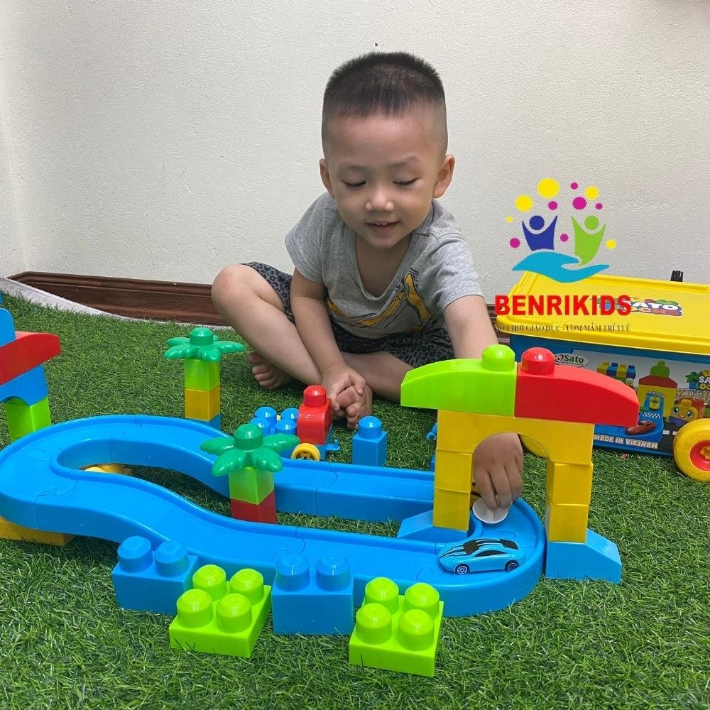 Đồ Chơi trẻ em - Mô Hình Lắp Ráp Đường Đua, Đường Ray Ô Tô Giúp Bé Phát Triển Tư Duy,Tính Sáng Tạo