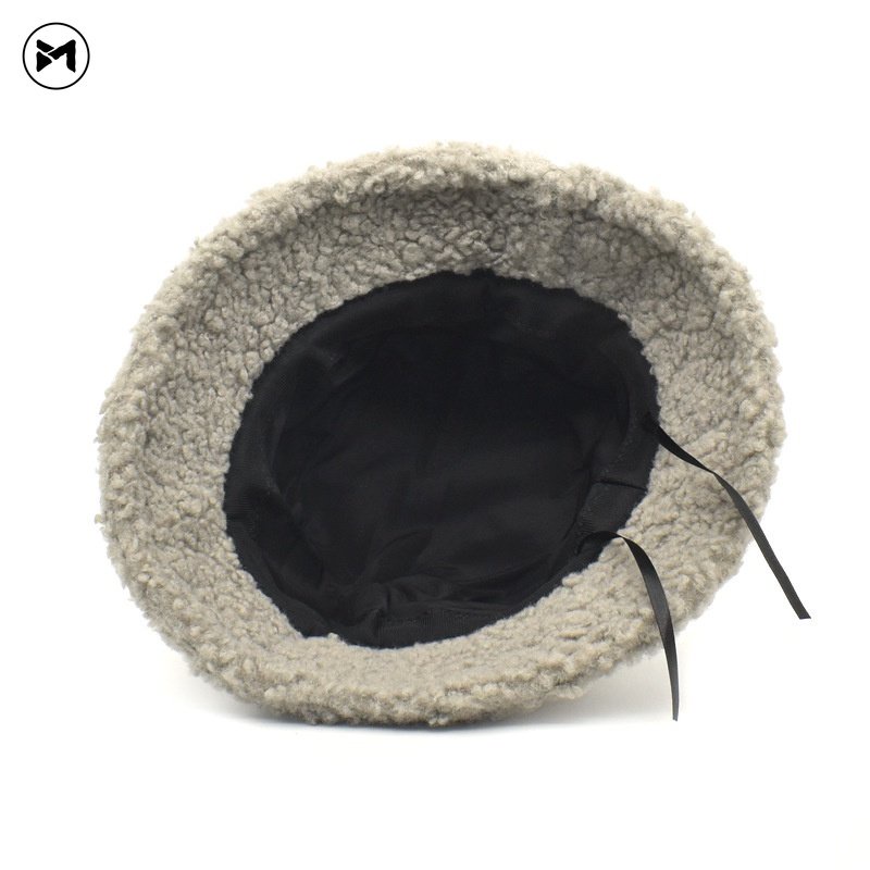 Nón Tai Bèo Lông Cừu Thêu Chữ Thời Trang 2022 Cho Nữ
