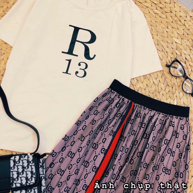 ❤️ SET ÁO THUN + CHÂN VÁY DG XẾP LY #195k