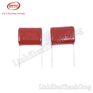 Bộ 5 Chiếc Tụ CBB 4.7uF 475J 250V 25mm