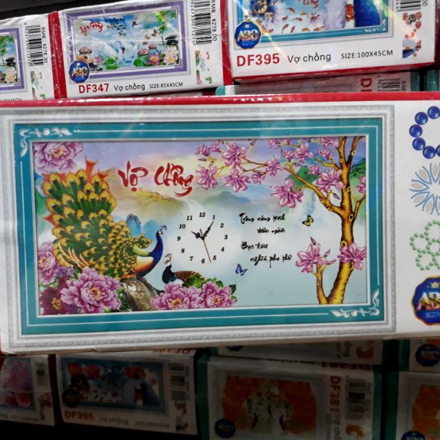 Tranh đính đá vợ chồng