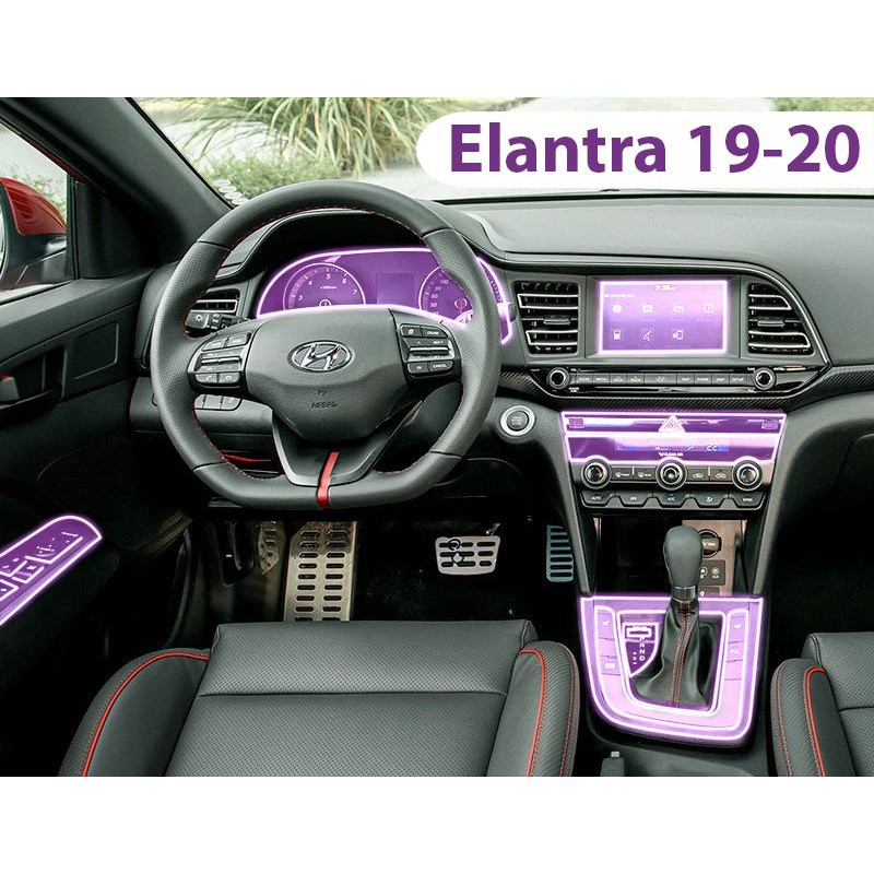 HYUNDAI ELANTRA [2019-2022]: Film PPF dán Full Bộ nội thất - AUTO6- Chống xước, che mờ đi các vết xước cũ, giữ độ bóng