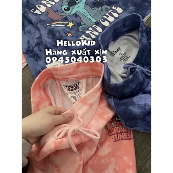 B63 - Bộ loang hoạt hình dáng hoodie