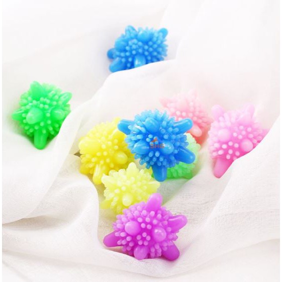 Combo 10 quả bóng giặt gai nhím bằng nhựa dẻo, giặt cực sạch mà không gây hại cho quần áo nhé các mẹ