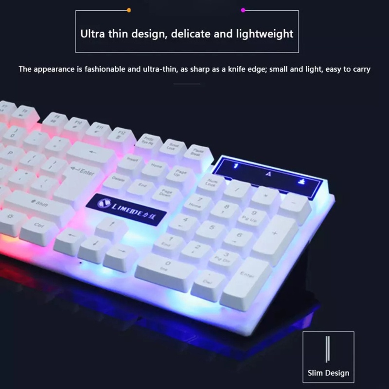 Bộ Bàn Phím Và Chuột Máy Tính GTX300 104 Phím Có Dây USB Và Đèn Nền RGB Dùng Để Chơi Game