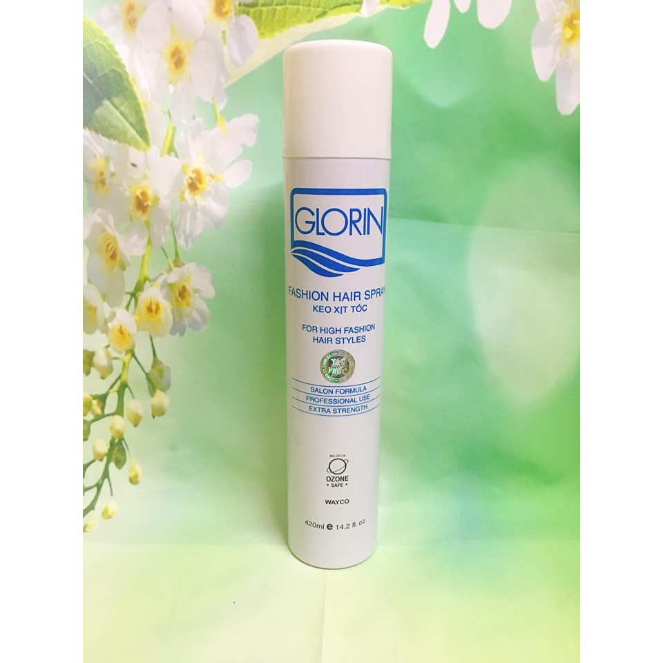 KEO XỊT TÓC MỀM GLORIN FASHION HAIR SPRAY 420ML CHÍNH HÃNG - 4429