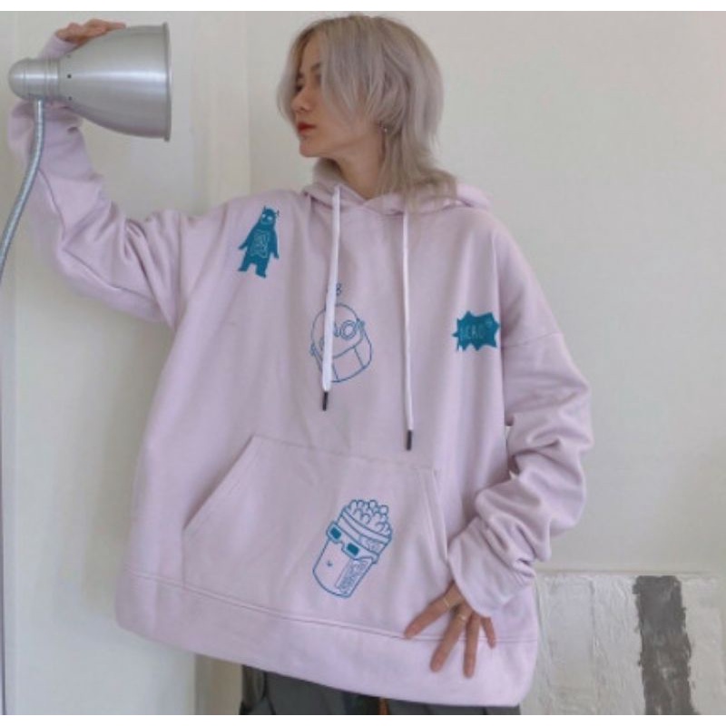 Pass hoodie hồng dicao