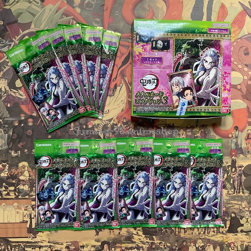 Pack metal card random thẻ nhân phẩm Kimetsu no Yaiba/KnY/Thanh Gươm Diệt Quỷ vol.3