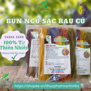 Bún rau củ 500gram thực phẩm xanh mbc- bún ngũ sắc cao bằng