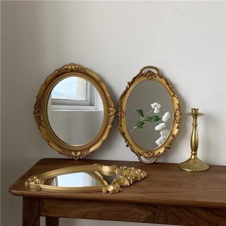 Gương Trang Điểm Để Bàn Phong Cách Retro, Khay Gương Decor Trang Trí Roomdecor