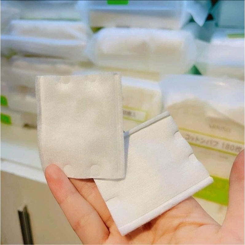 Bông Tẩy Trang Miniso Nhật Bản 180 miếng / Linhbeauty