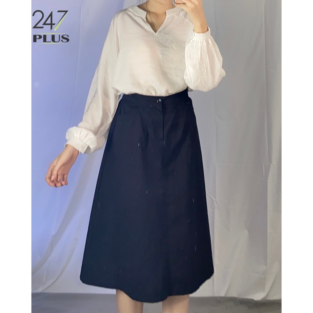Áo Sơ Mi Tay Bồng Cổ V
